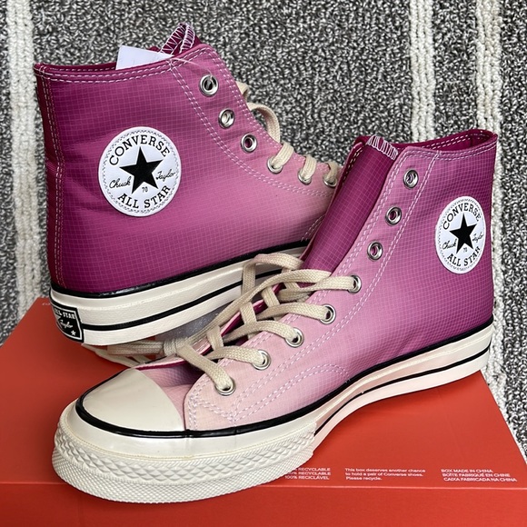 Converse Chuck Taylor 70 All Star Hi Rose Maroon/Naples MENS - Picture 9 of 16